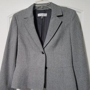 Kasper Jacket, Size 8, Gray